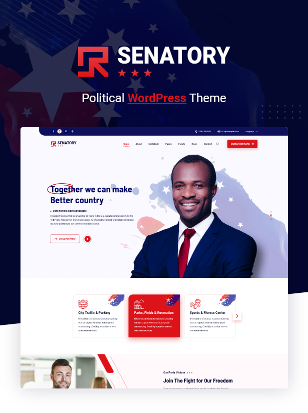 Senatory - Political Candidate WordPress Theme - 5