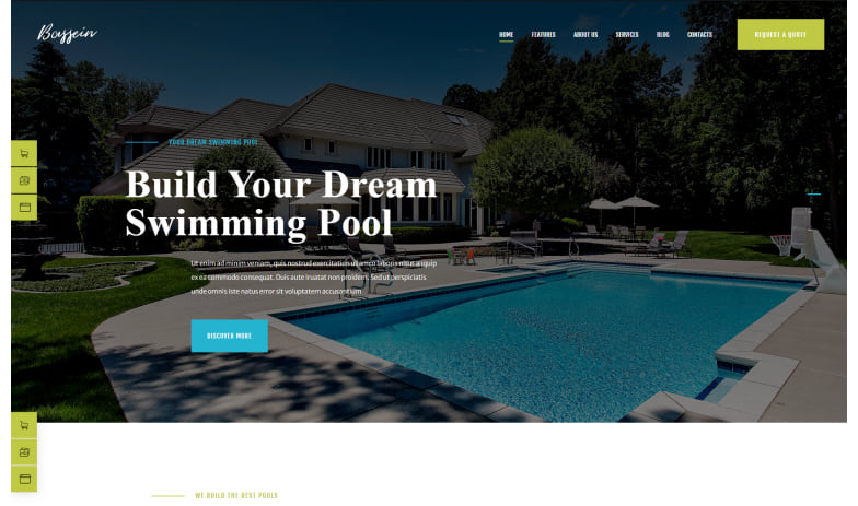 Bassein- A Mobile first theme Created for swimming pools