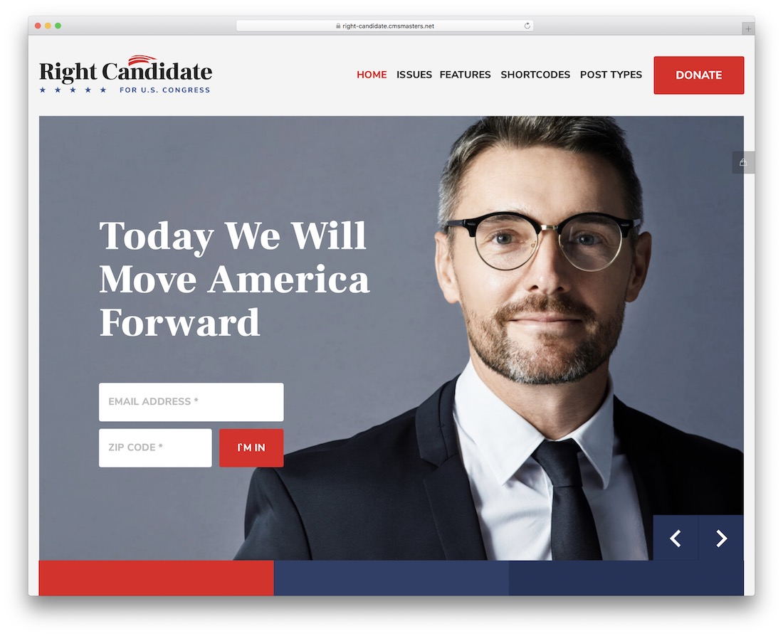 Right Candidate - A Political WordPress Theme With An Impactful Look