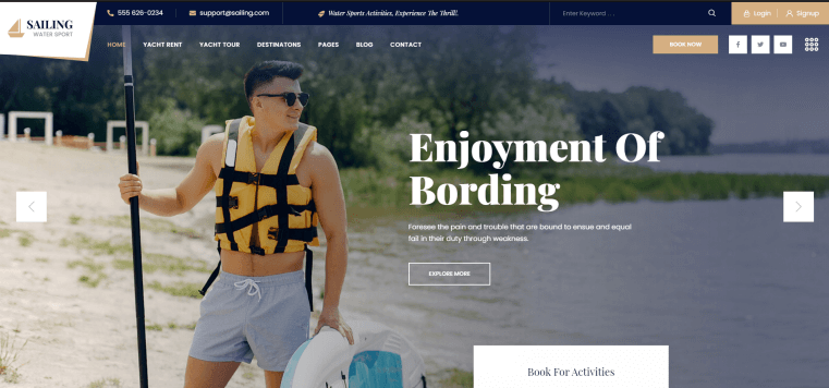 Sailing WordPress Themes