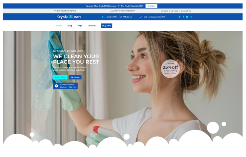 Smart Cleaning - A responsive WordPress theme