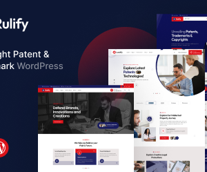 Rulify - Intellectual Property Consultancy Law Firm WordPress Theme
